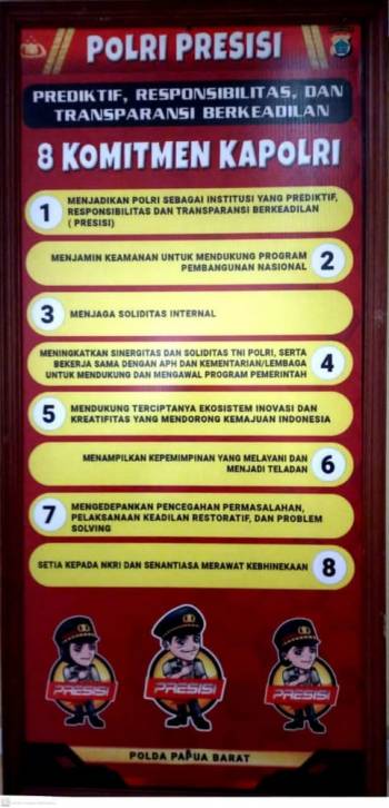 8 komitmen, kapolri