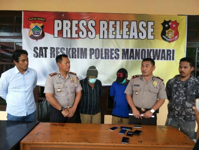 Kapolres Manokwari Release Kasus OTT Dua Oknum PNS 